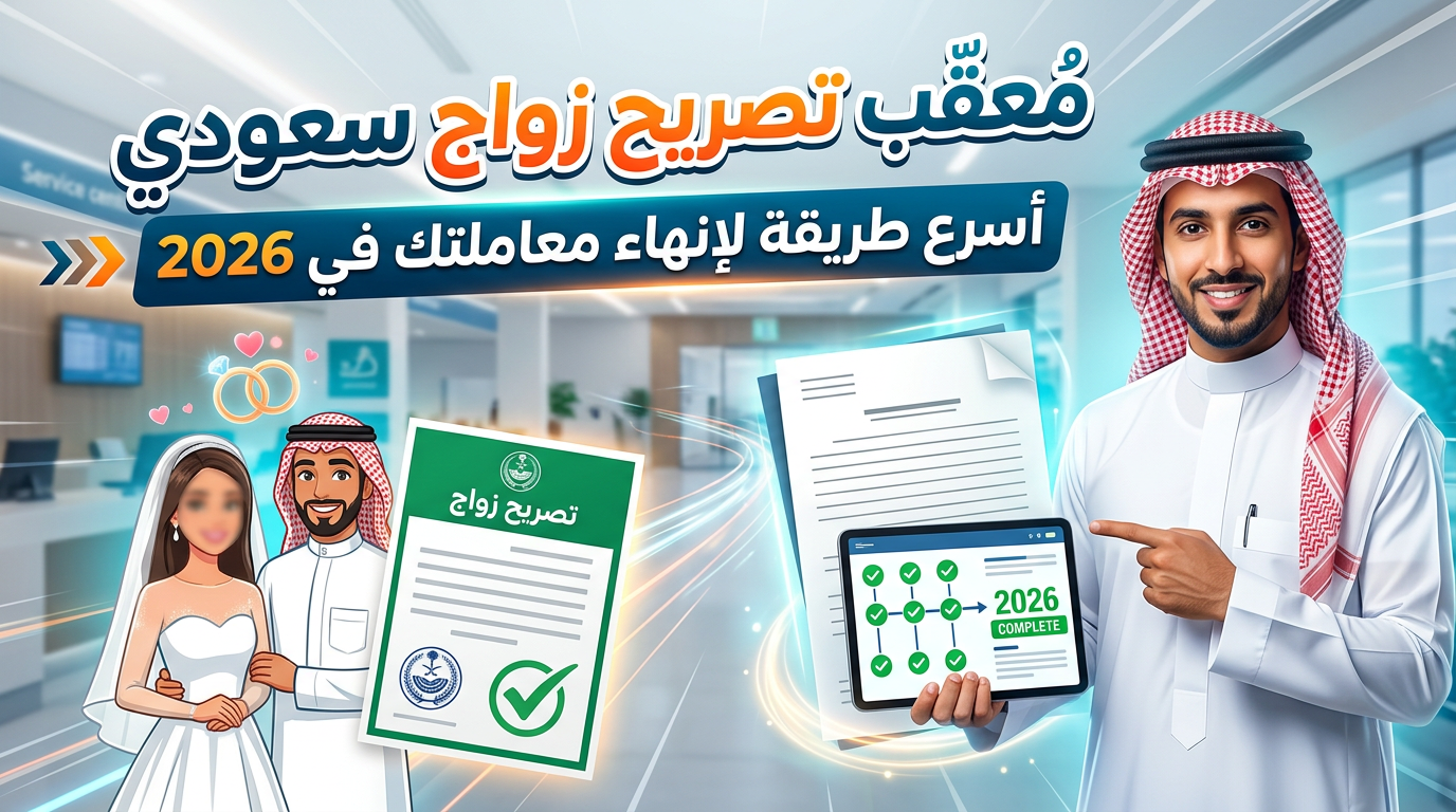 مكتب معقب تصريح زواج سعودي من أجنبية ينهي الإجراءات الرسمية.