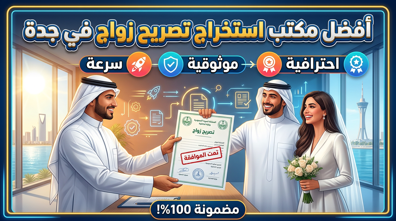 مكتب استخراج تصاريح زواج في جدة موثوق.
